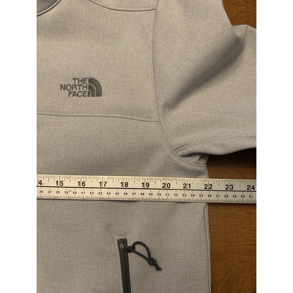 The North Face Windwall‎ Jacket Soft Shell Fleece Lined Men's M Gray Windbreaker - Picture 13 of 16
